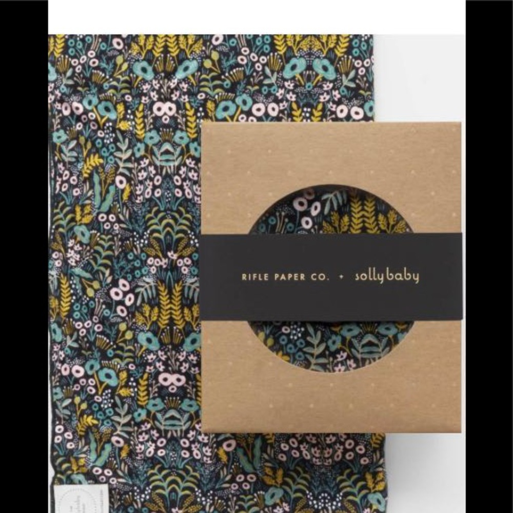 Solly Baby Rifle Paper Co wrap sling baby wearing